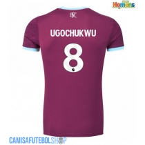 Camisa de time de futebol Burnley Lesley Ugochukwu #8 Replicas 1º Equipamento 2025-26 Manga Curta